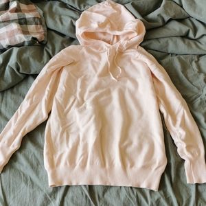 soft baby pink hoodie sweatshirt